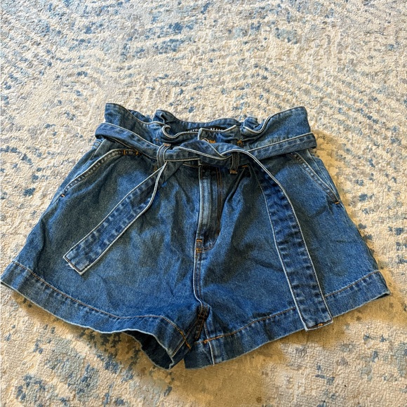 Veronica Beard Nori Extra High Rise Paper Bag Short Size 27 - Picture 7 of 7